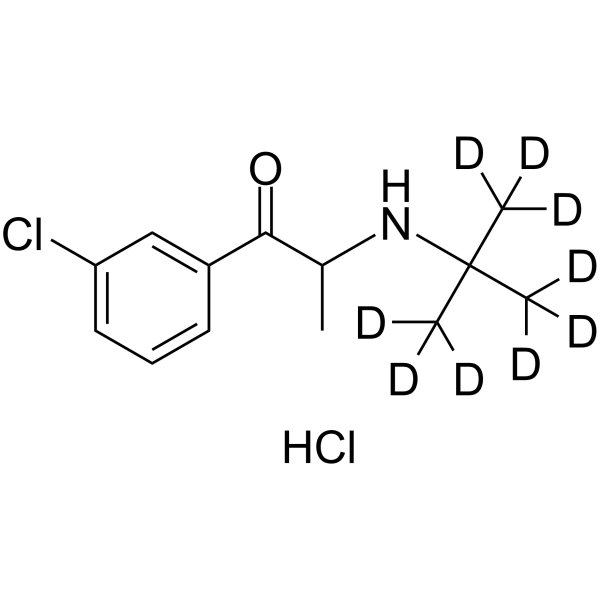 Bupropion-d9 hydrochloride (Amfebutamone-d9 (hydrochloride)) 1189725-26-5